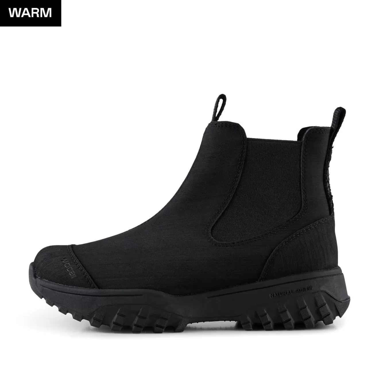 Magda Track Warm Waterproof - Black-Woden Fashion