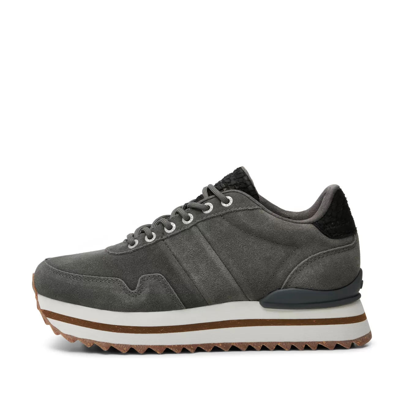 Nora III Suede Plateau - Dark Grey-Woden Flash Sale