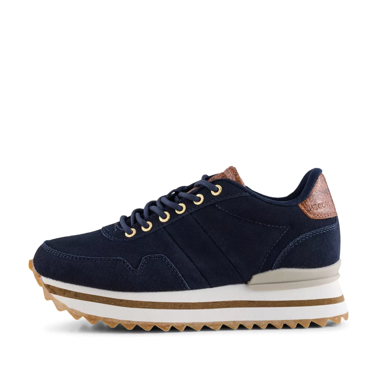 Nora III Suede Plateau - Dark Navy-Woden New