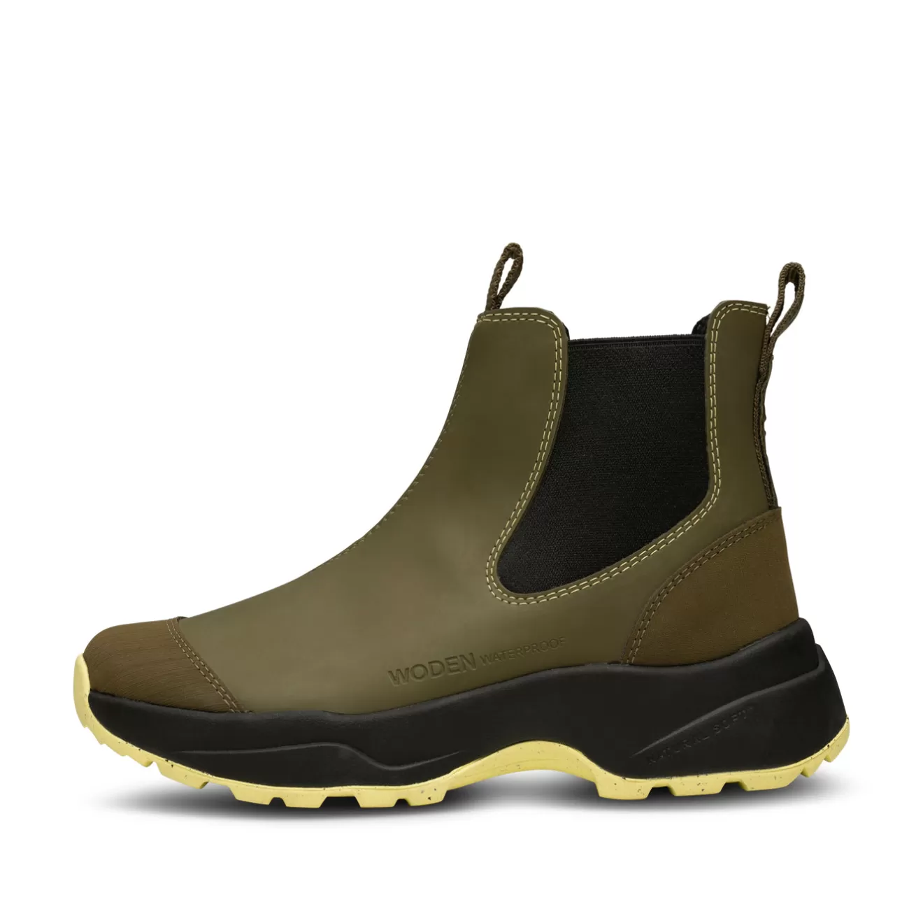 Siri Waterproof - Dark Olive/Pale Lime-Woden Sale