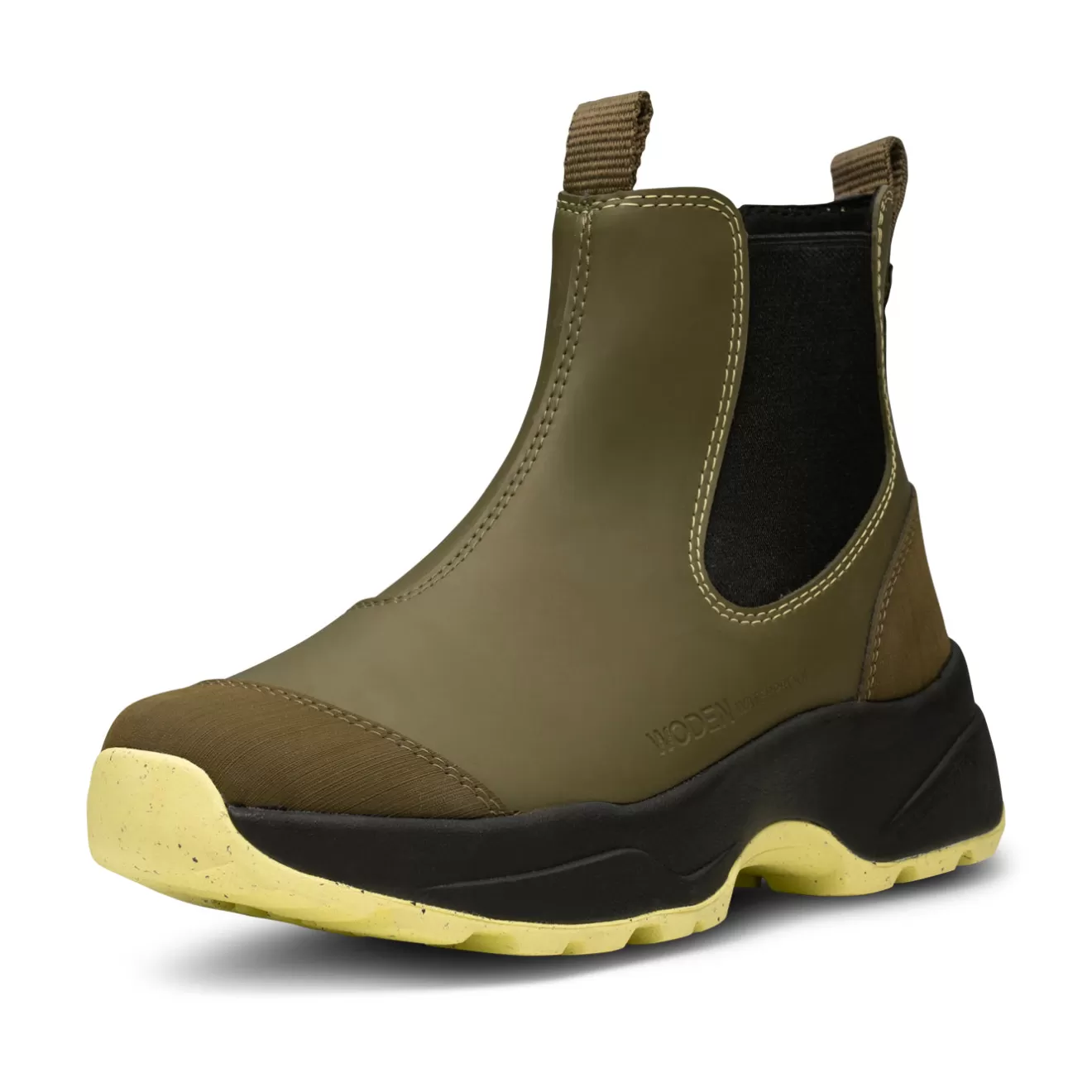 Siri Waterproof - Dark Olive/Pale Lime-Woden Sale