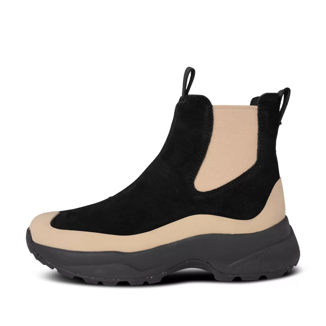 Solveig Suede Waterproof - Black/Coffee Cream-Woden Online