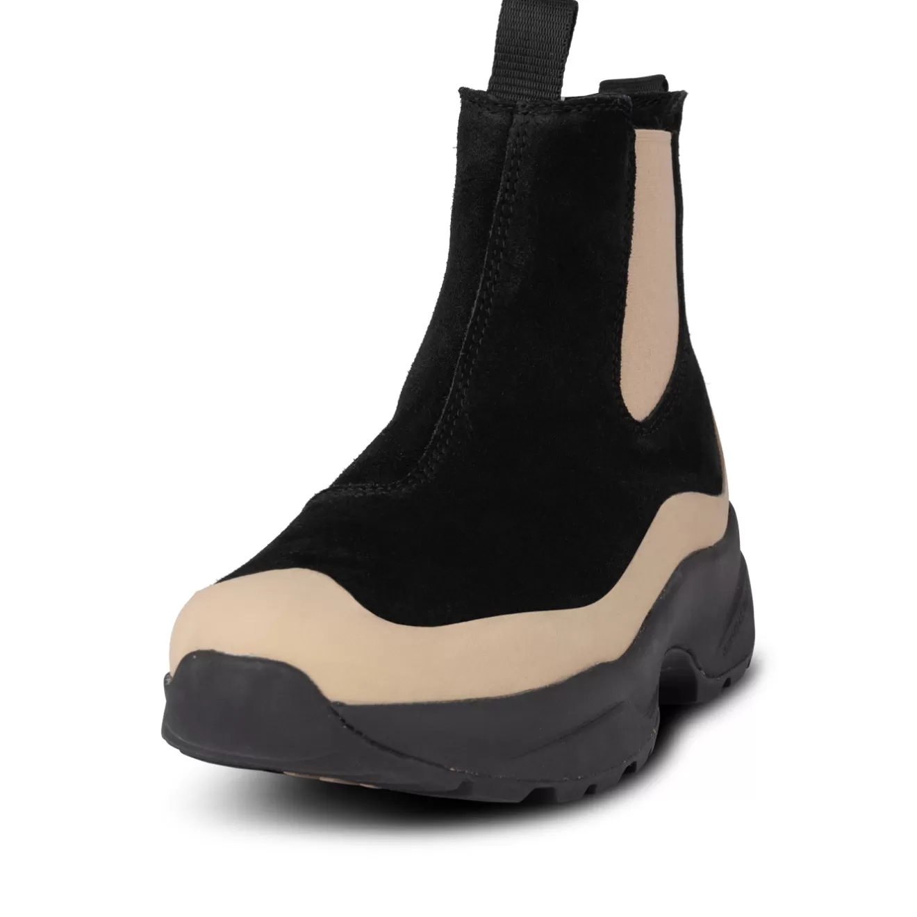 Solveig Suede Waterproof - Black/Coffee Cream-Woden Online