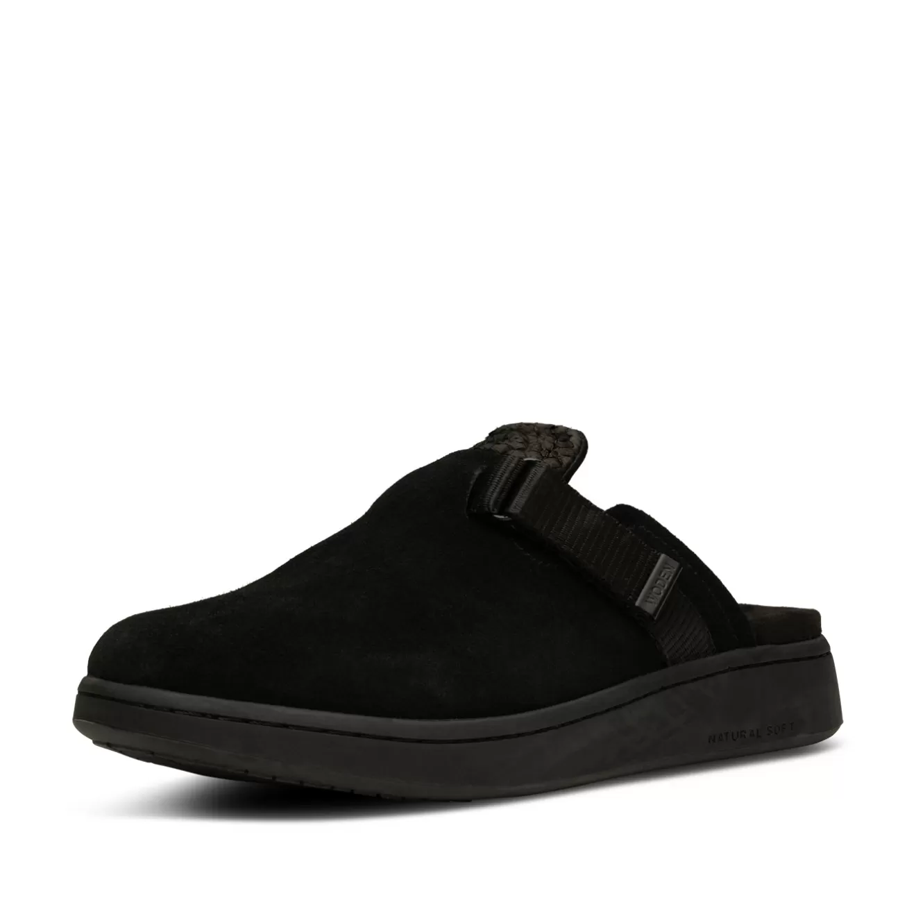 Vega Clog Suede - Black-Woden Hot