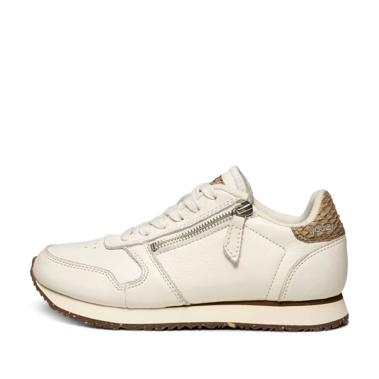 Ydun Leather Zipper - Blanc De Blanc-Woden Sale