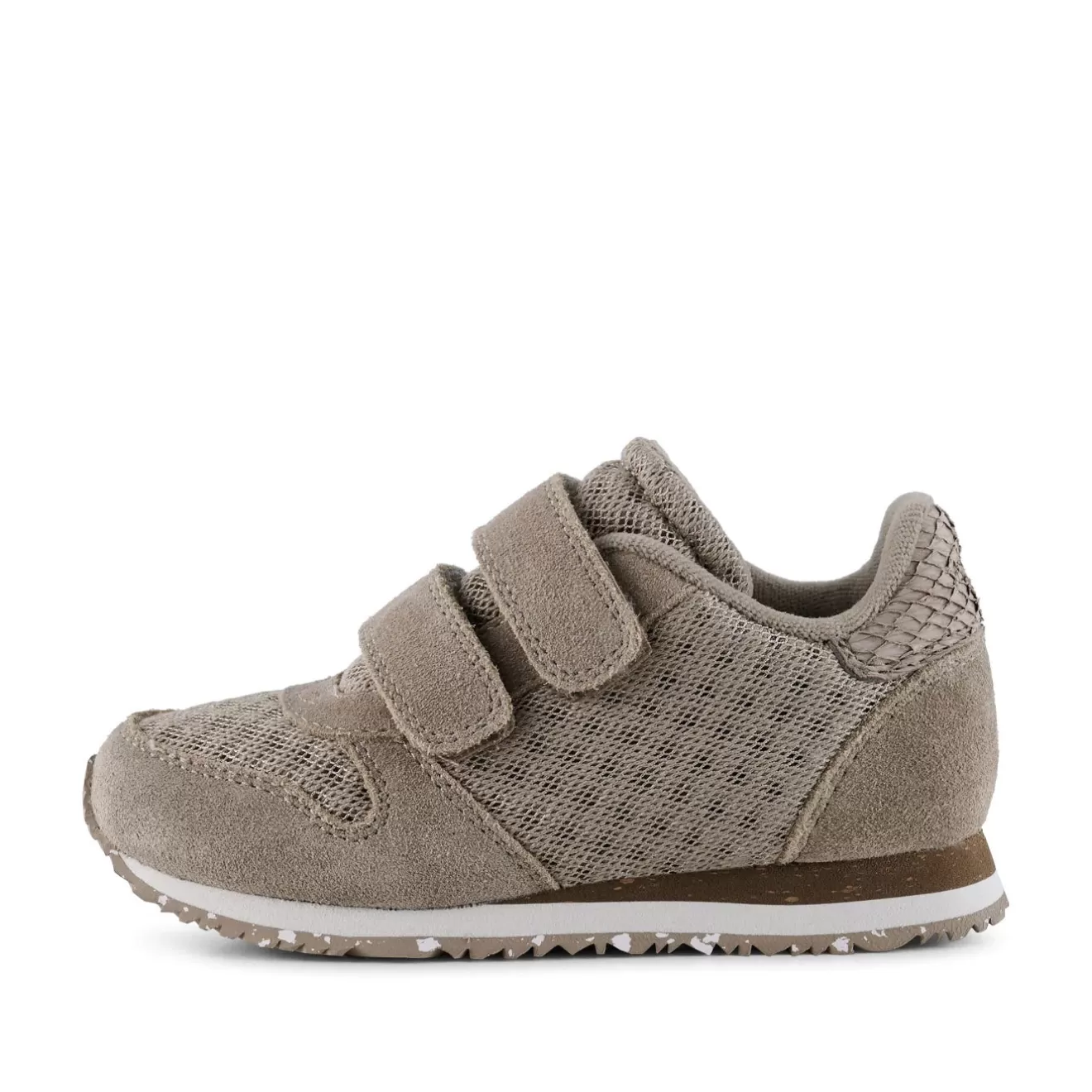 Ydun Suede Mesh Kids - Silver Mink-Woden Hot