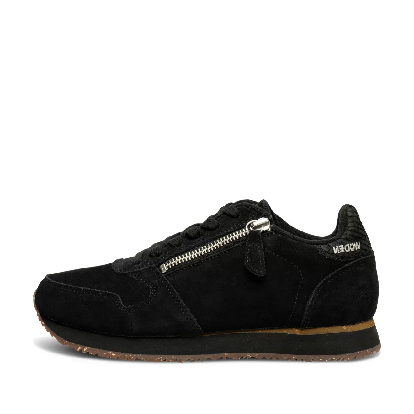 Ydun Suede Zipper - Black-Woden Hot